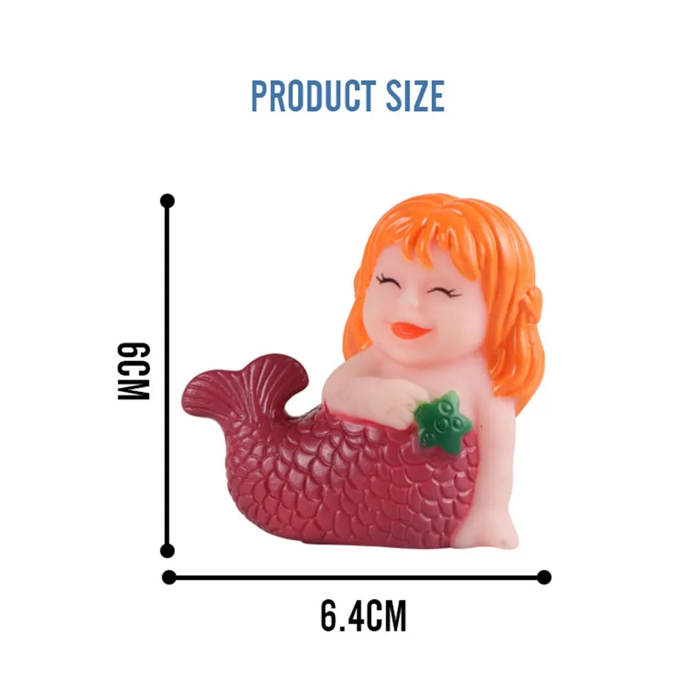Lovely Shrilling Rubber Cute Sea Mermaid Family Bathtub Pals Floating Bath Tub Toy Children's products good-looking Bath toys Lovely Shrilling Rubber Cute Sea Mermaid Family Bathtub Pals Floating Bath Tub Toy Children's products good-looking Bath toys