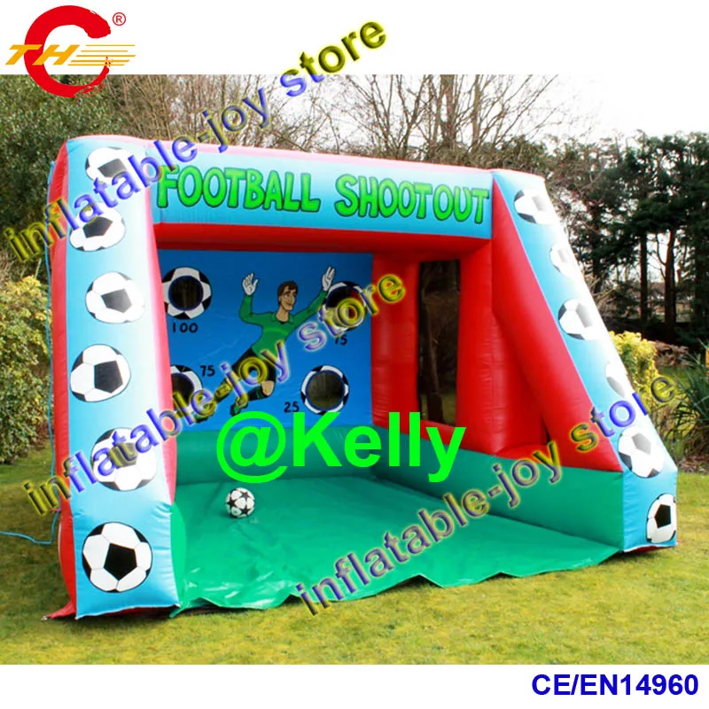 4x3x3mH free shipping inflatable football shootout game, inflatable