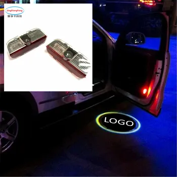 

car accessories for skoda car styling LED Car Courtesy Lamp Logo Car Door Welcome Light Shadow Projector for Volkswagen