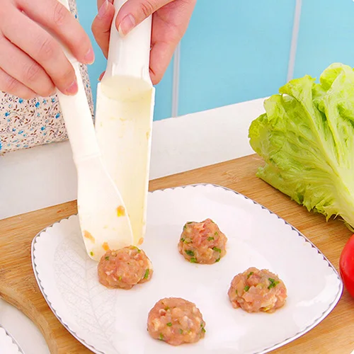 

New Fashion 1 Set Meatball Maker Home Kitchen Cooking Tool Pattie Fish Ball Burger Mold DIY