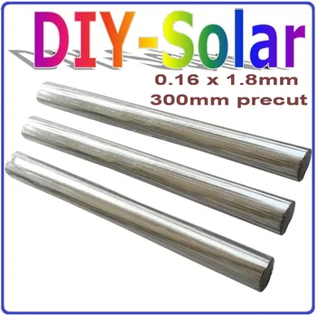 

300 Precut 1.8x0.16mm Solar Cells PV Ribbon, Any Size,Suitable for 156 Solar Cells, Precut Leady Solar Tabbing Wire