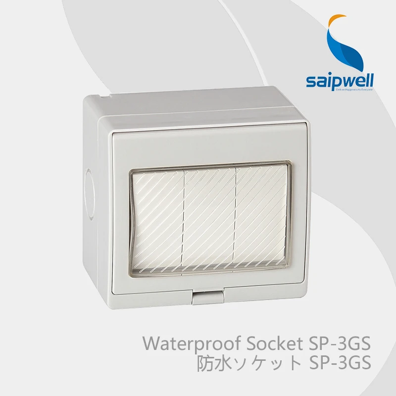 

Saipwell Electrical Equipment & Supplies three key dual control switch waterproof IP55 (SP-3GS)