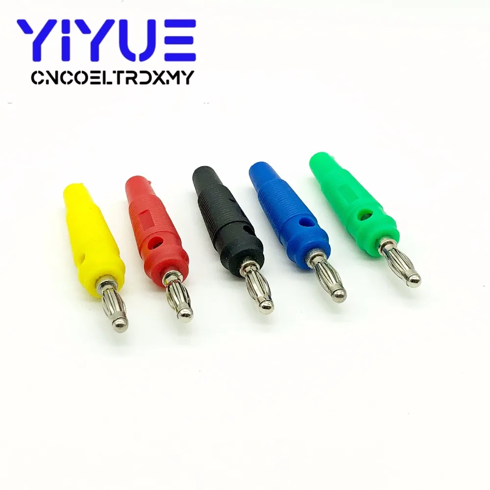 4MM Banana Plug Audio Speaker Connectors Amplifier Speaker Binding Post 4mm Banana Jack Plug For Cable Terminals (2)