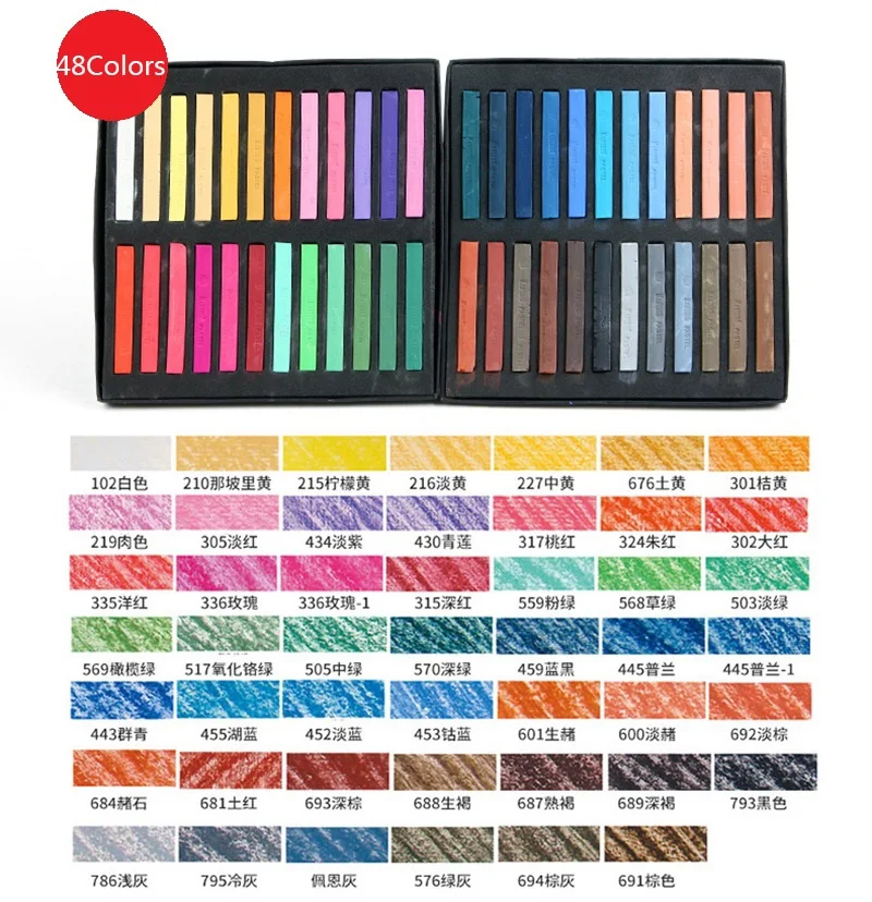 36Colors Powder Solid Watercolor Paint Set Bright Color Portable Professional Watercolor Pigment Set Students Art Supplies