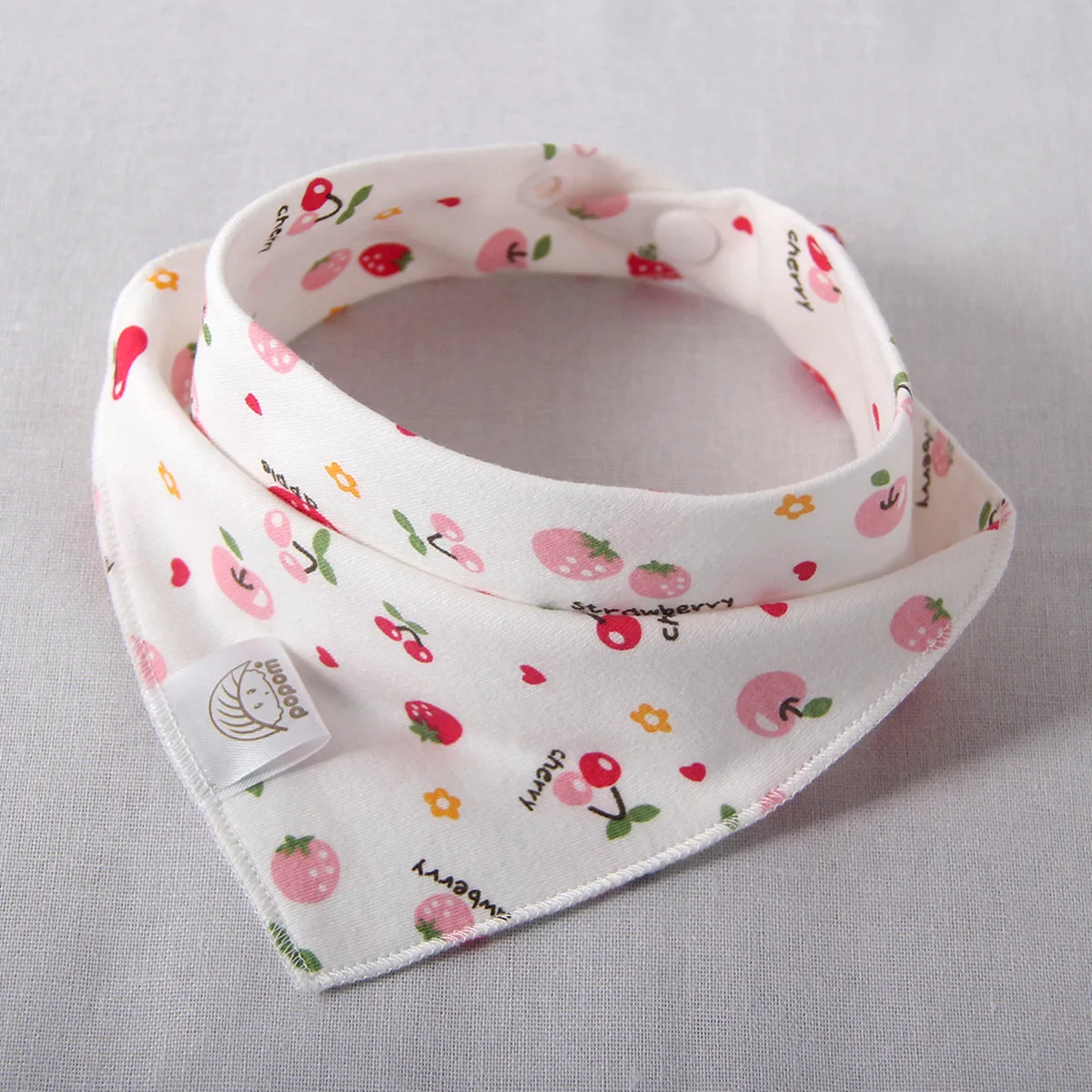 Baby bibs High quality triangle double layers cotton baberos Cartoon Character Animal Print baby bandana bibs dribble bibs