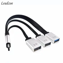 USB C концентратор, Leadzoe usb type C для USB 3,0 адаптер концентратор для MacBook, MacBook Pro, Google Pixel, Galaxy S8/S9, более USB-C устройств