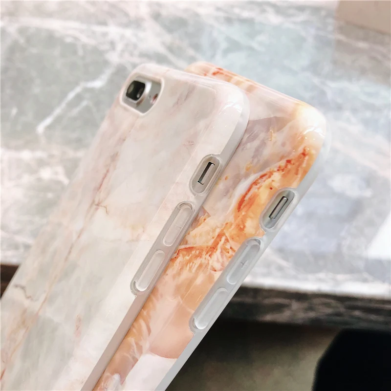Винтажный мраморный чехол для iphone XS Max XR 11 с гранитной окраской из ТПУ Iphone 8 7 Plus X 6 6S