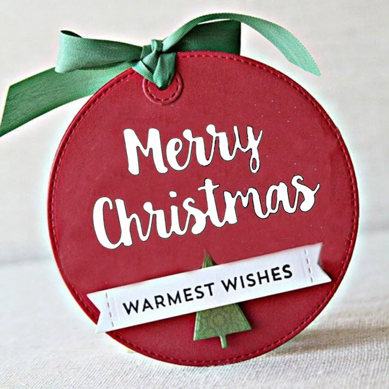 

Letter MERRY CHRISTMAS Metal Cutting Dies And Stamp Christmas Dies For Scrapbooking DIY Album Decorations Embossing Cards Making