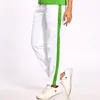 Pantalones de chándal informales de seda para hombre, pantalón básico de chándal a rayas finas, transpirables, rectos, de verano, 2022 ► Foto 1/6
