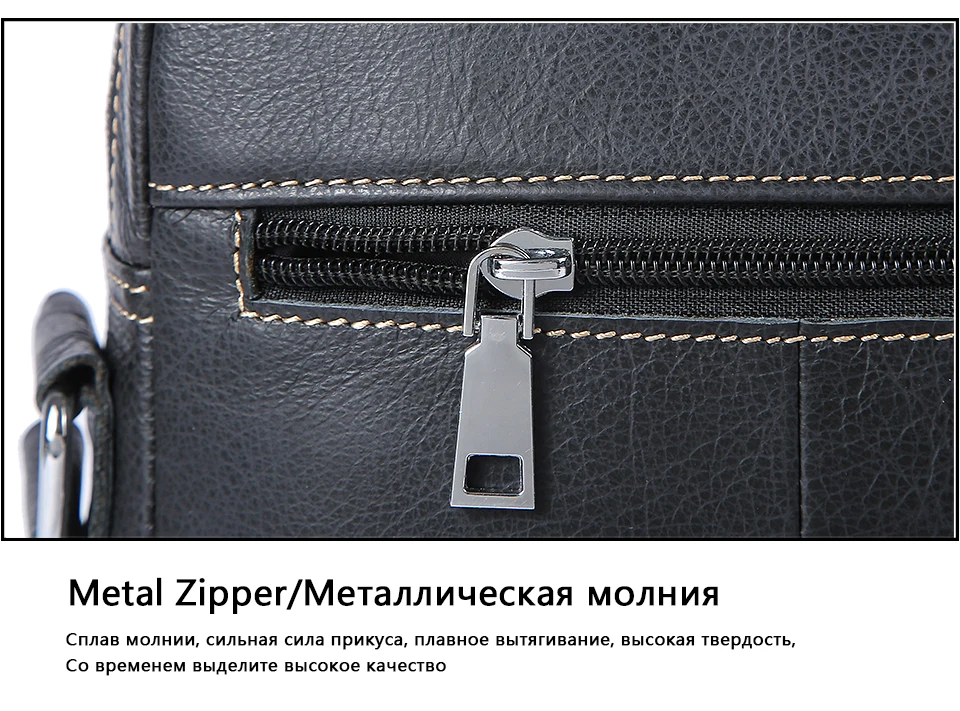 Black Leather Shoulder Bag Male Genuine Leather Men Bags Casual Crossbody Bags (17)