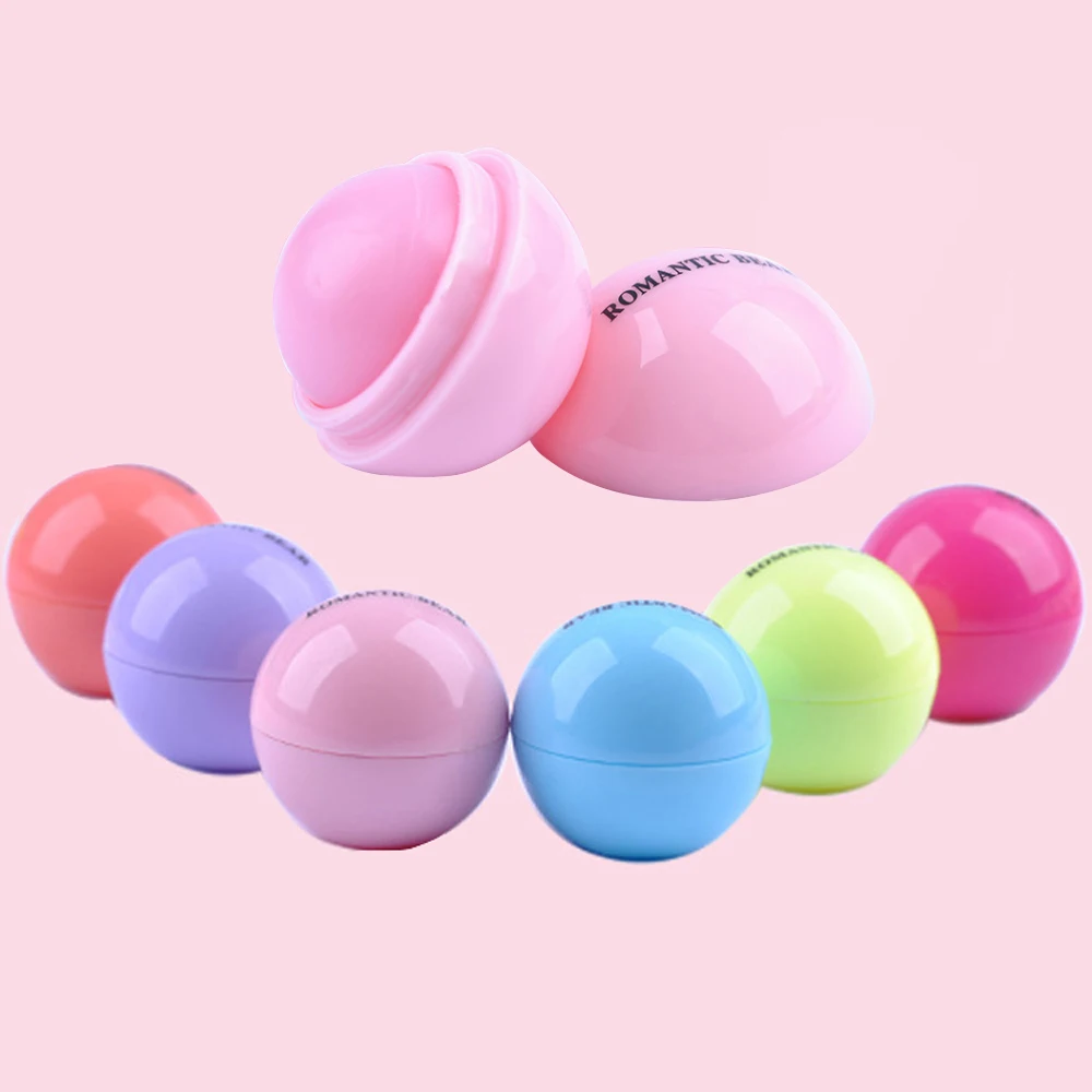 

6 colors Ball Lip Balm Moisturizing Lipstick Lip Protector Sweet Taste Embellish Lip Ball Makeup Lipstick Gloss Cosmetic