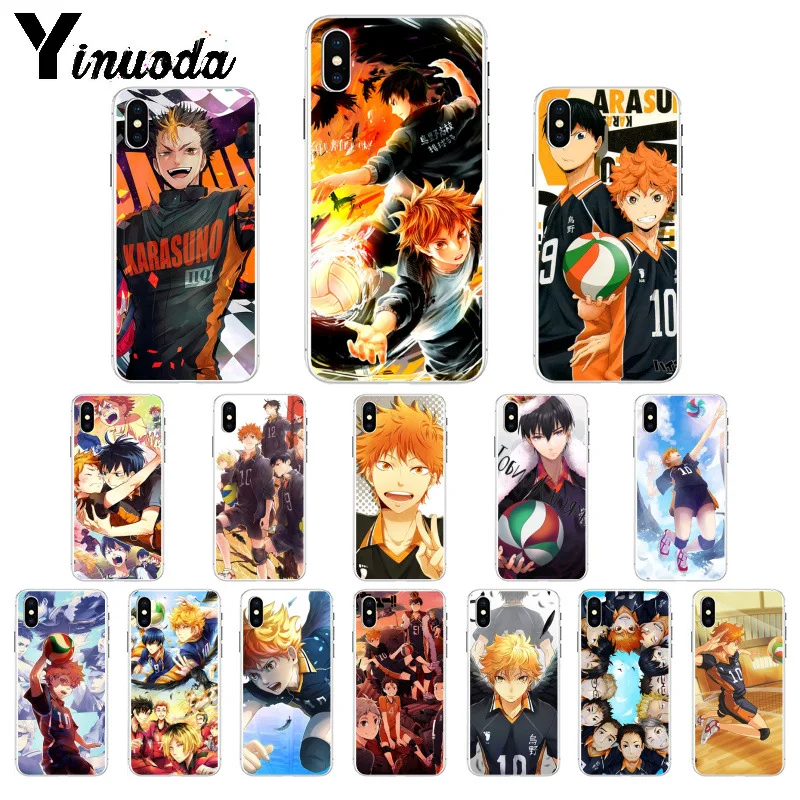 

Yinuoda Japanese Anime Haikyuu Volleyball Soft TPU High Quality Phone Case for iPhone 8 7 6 6S Plus X XS MAX 5 5S SE XR Cover