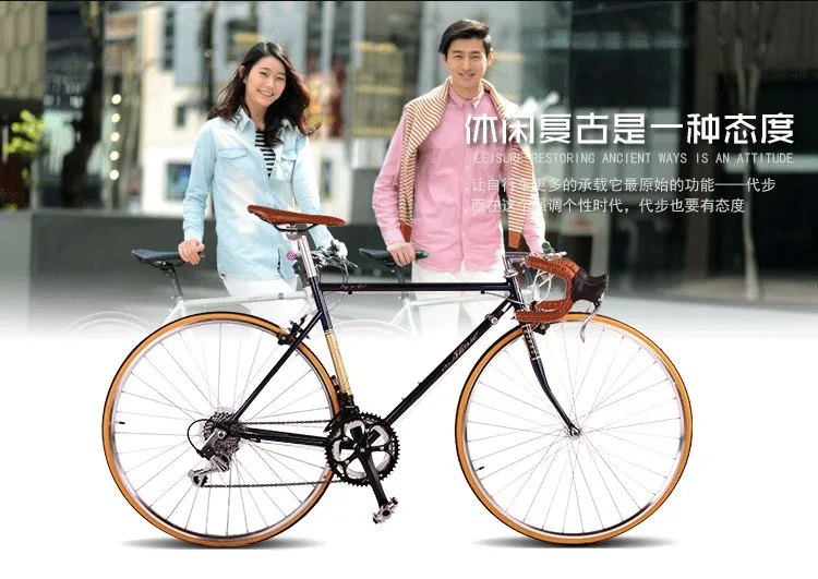 Clearance Road Bicycle Fixed Gear Bike 49cm Completed 14 speed Road Bicycle Retro bike frame plating framee 19 Clearance Road Bicycle Fixed Gear Bike 49cm Completed 14 speed Road Bicycle Retro bike frame plating framee 19