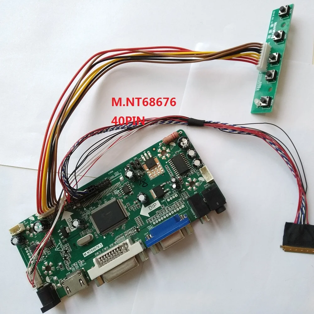 

Kit For B140RTN03.1 DIY 2019 Driver 1600X900 LVDS 40pin Controller board 14" LCD LED DVI Audio Panel Screen VGA HDMI