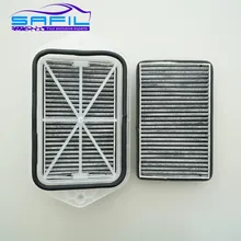 2 Holes Cabin carbon Filter for Vw Sagitar CC Passat Magotan Golf Tiguan Touran Audi Skoda Octavia External 2 Filters #ST100
