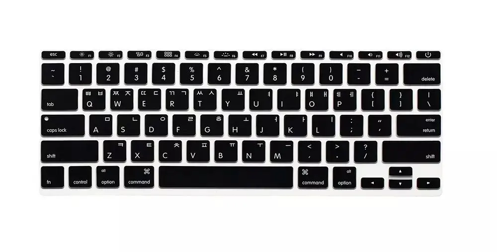 

Korean Keyboard Cover Protector for MacBook Air 11" 11.6 Inch Korea Language Keyboard Cover Silicone Skin for Mac A1370 A1465