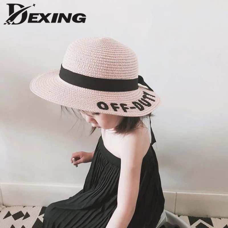 

summer OFF Sunshine letter wide brim sun hats for women Beach vacation fashion girls straw hat