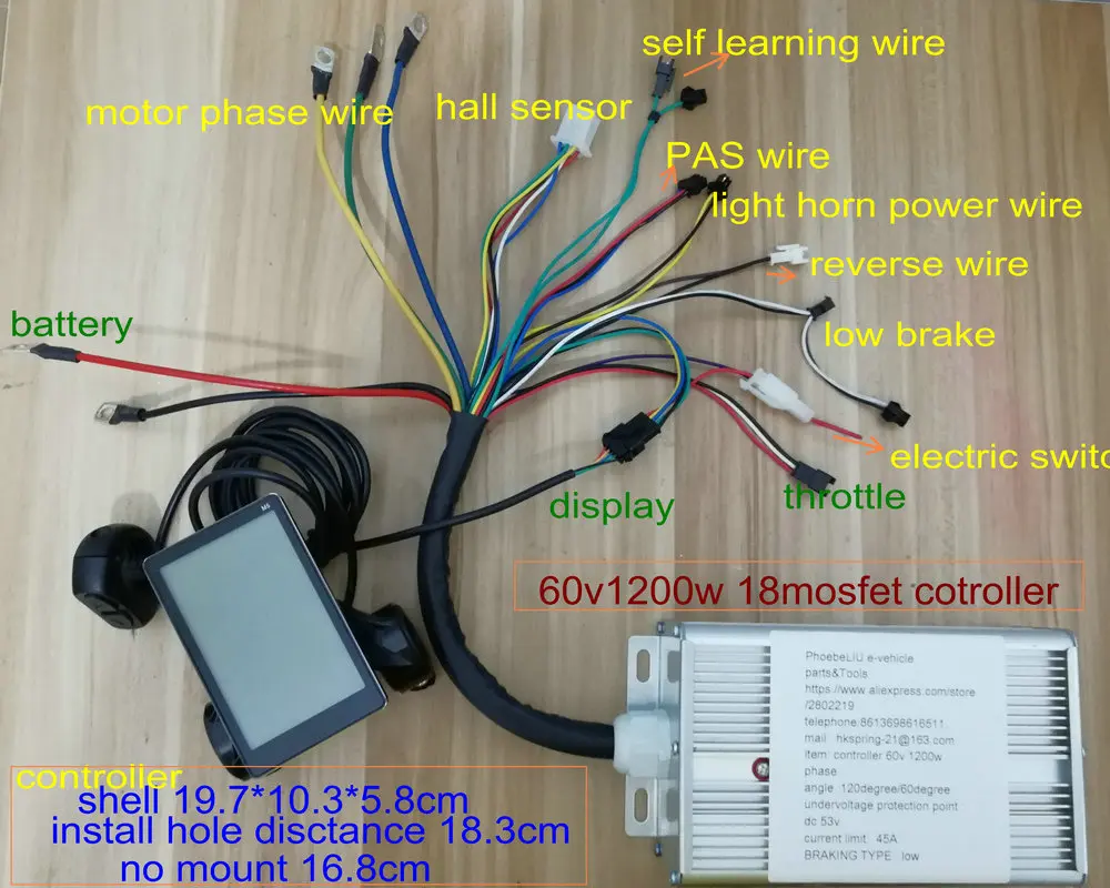 ЖК дисплей M5 24v36v48v60v + контроллер BLDC 1500w2000w2500w3000w для электрического велосипеда