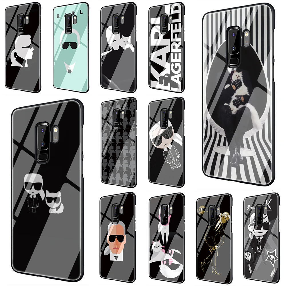 

Drawing of Karl Lagerfeld Tempered Glass TPU Black Cover Case for Samsung S7 Edge S8 S9 S10 Note 8 9 10 plus A10 20 30 40 50 60 70
