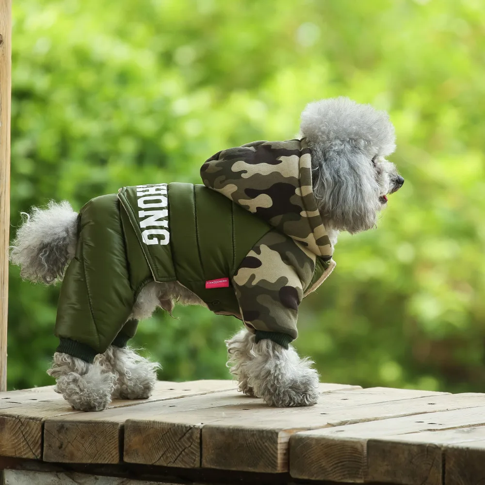 Высококачественная одежда для собак, зимний комбинезон для прогулок на открытом воздухе, штаны для собак, куртка-пуховик, водонепроницаемая куртка для маленьких собак, одежда с капюшоном XXL