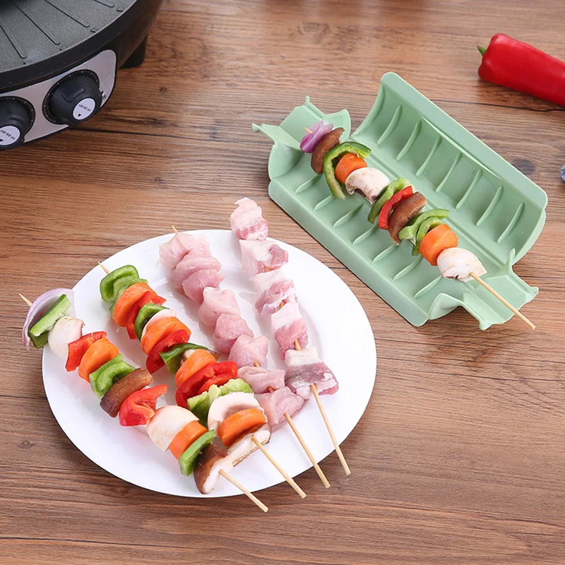 

2019 New Useful Creative Barbecue Skewer Machine BBQ Kebab Maker Meat Brochettes Skewer Machine BBQ Grill Accessories Tools Set