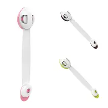 1 пара детская невыпадающая соска клип шкафа холодильника, туалета крышкой замок ящика Уход Безопасность детей Пластик ремень аксессуары для дома