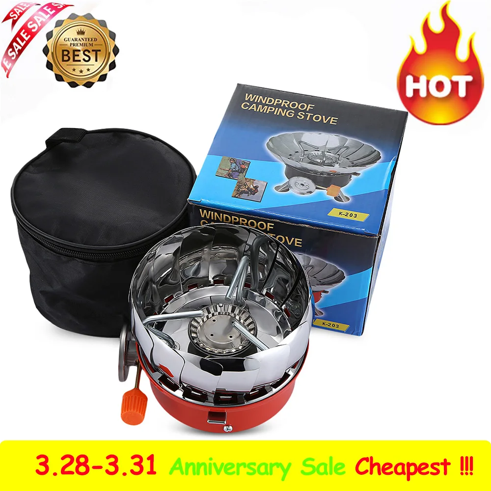 

Outdoor Portable Gas Stove Burner Camping Gas Stove Snap-type Picnic Folding Mini Gas Stove Cooking Camping Burners BBQ Gear