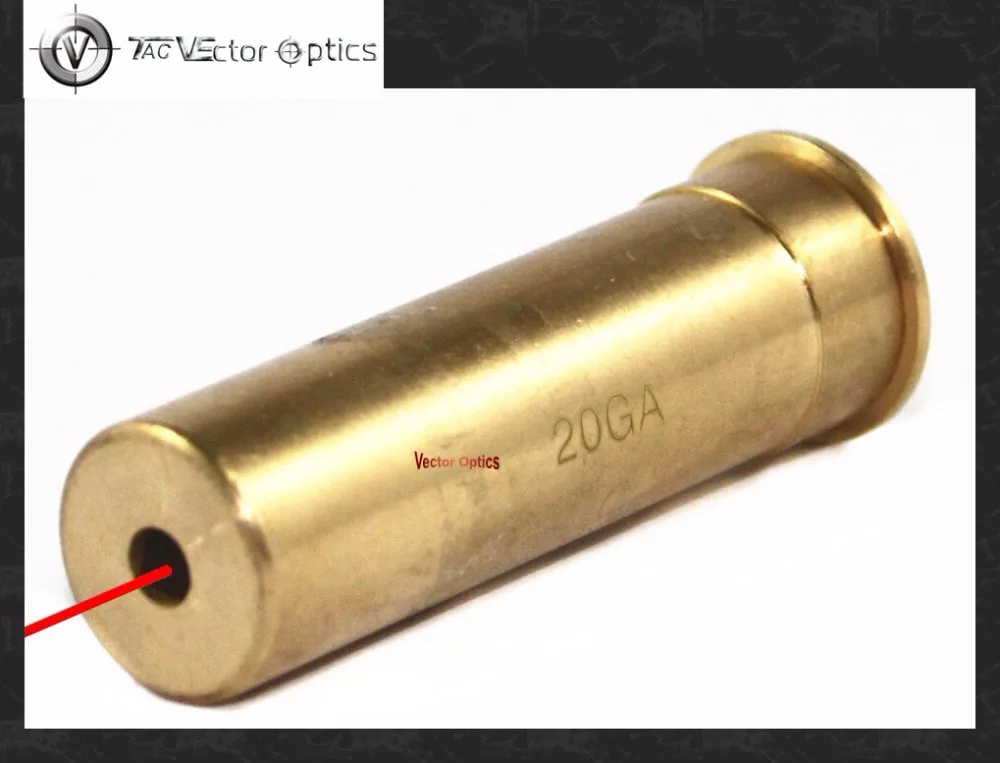 Vector Optics 20 Gauge Cartridge Red Laser Bore Sighter fit for GA Savage Mossberg CZ USA Hunting Gun Zero Sight Boresight |