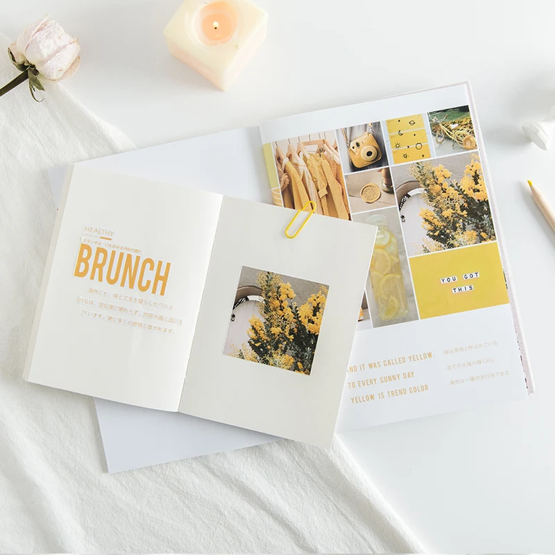 JIANWU 1set Simple Creative Notebook Sticker DIY Scrapbook 