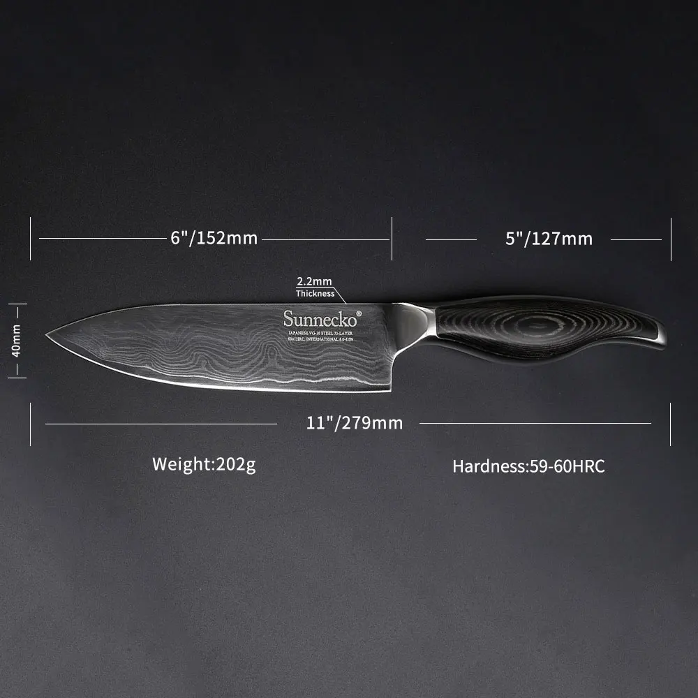 Нож шеф повара из дамасской стали 6 дюймов|damascus chef knife|knife japanesechef knife japanese |