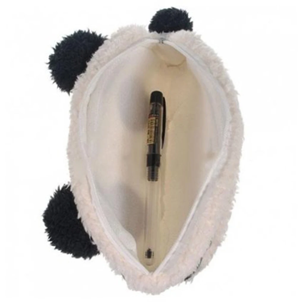 

Lovely 1Pcs Panda Soft Plush Pencil Case Pen Pocket Zipper Holder Bag Pouch Very Nice