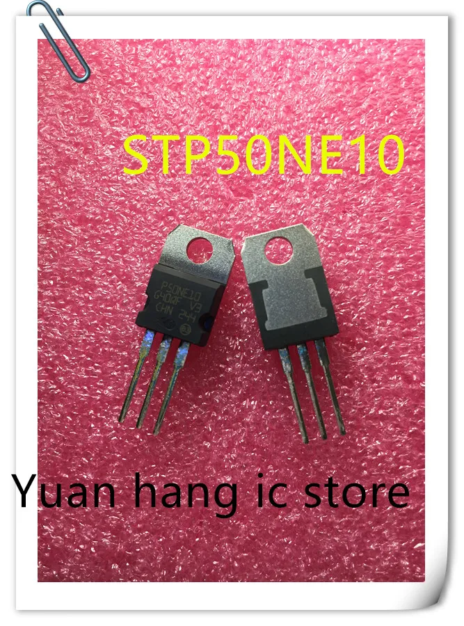 

10 шт./лот STP50NE10 P50NE10 100V 50A TO-220 N канальный полевой эффект