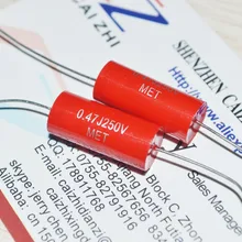 5 шт. Audiophiler осевой MKP 0.47UF250VDC HIFI DIY аудио конденсатор для ламповых гитарных усилителей