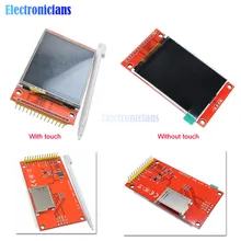 2," 2,4 дюймов 240x320 SPI TFT lcd Сенсорная панель модуль последовательного порта ILI9341 3,3 V 5V PCB адаптер ЖК-дисплей для Arduino Micro SD