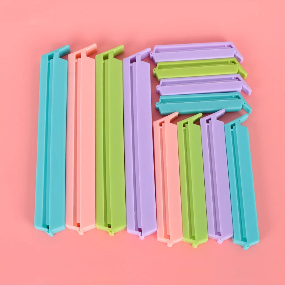 12 Pcs/Set Mini Vacuum Food Snack Storage Sealing Bag Plastic Clips