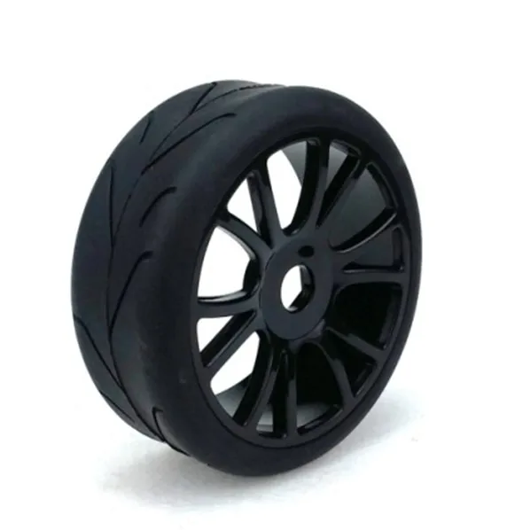4pcs 1/8 Buggy On-Road Tyre Nylon Y-Spoke wheel Black For GT XO-1 RC Model  Vehicle Parts & Accessories MA6690896