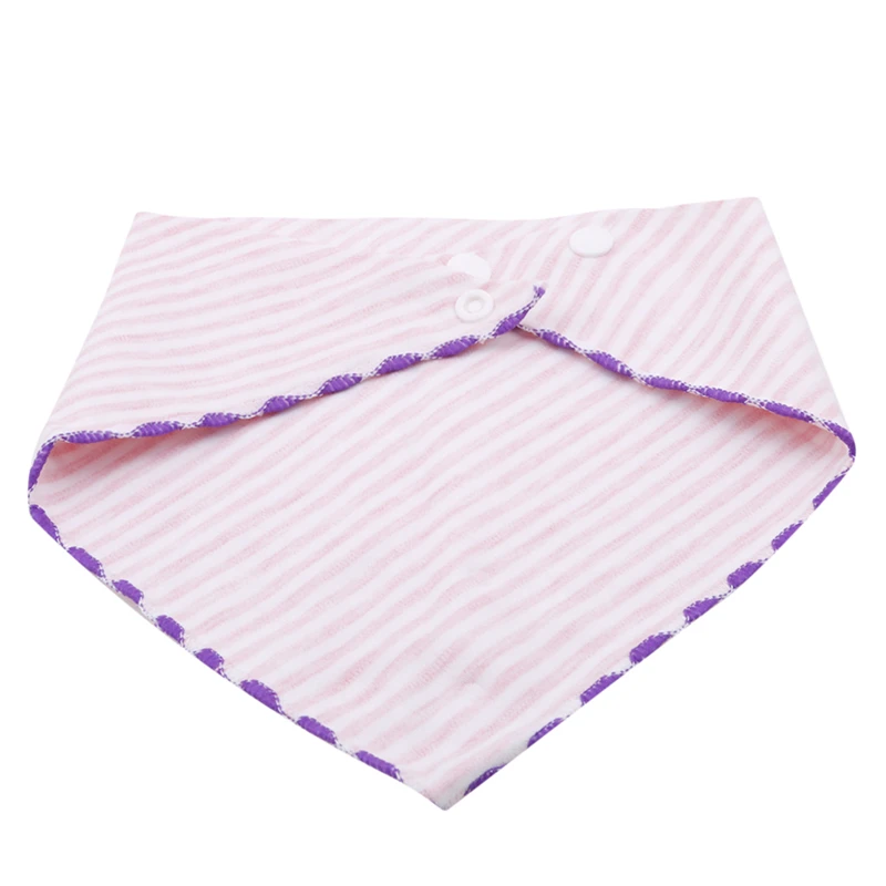 Lovely Baby Bibs Burp Cotton Blend Bib Baby Girls Cute Striped Rainbow Bib Baby Scarf Stuff Infant Saliva Towels