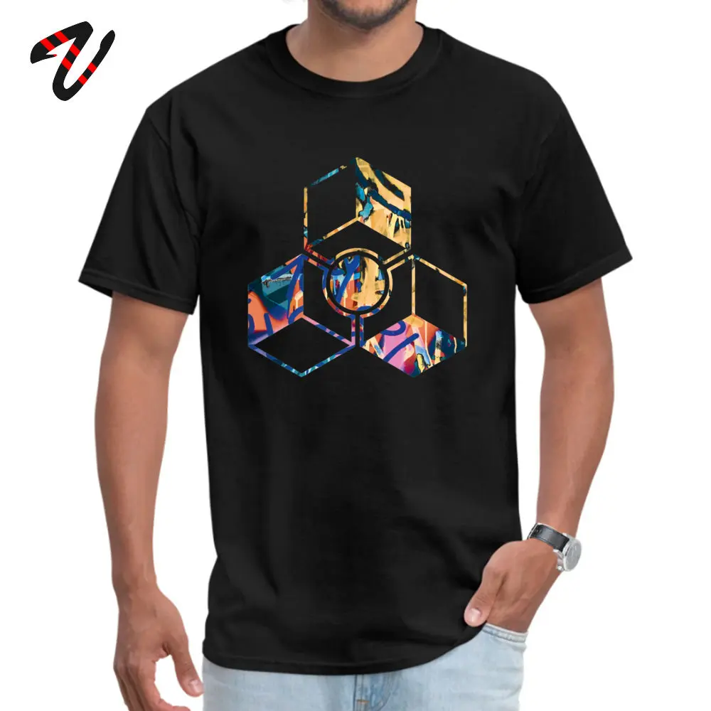 Tops & Tees Funny T-Shirt VALENTINE DAY Fashionable Design Short Sleeve 100% Cotton O Neck Men T Shirts Design Reason Vibrant Graffiti t-shirt 2 -15496 black