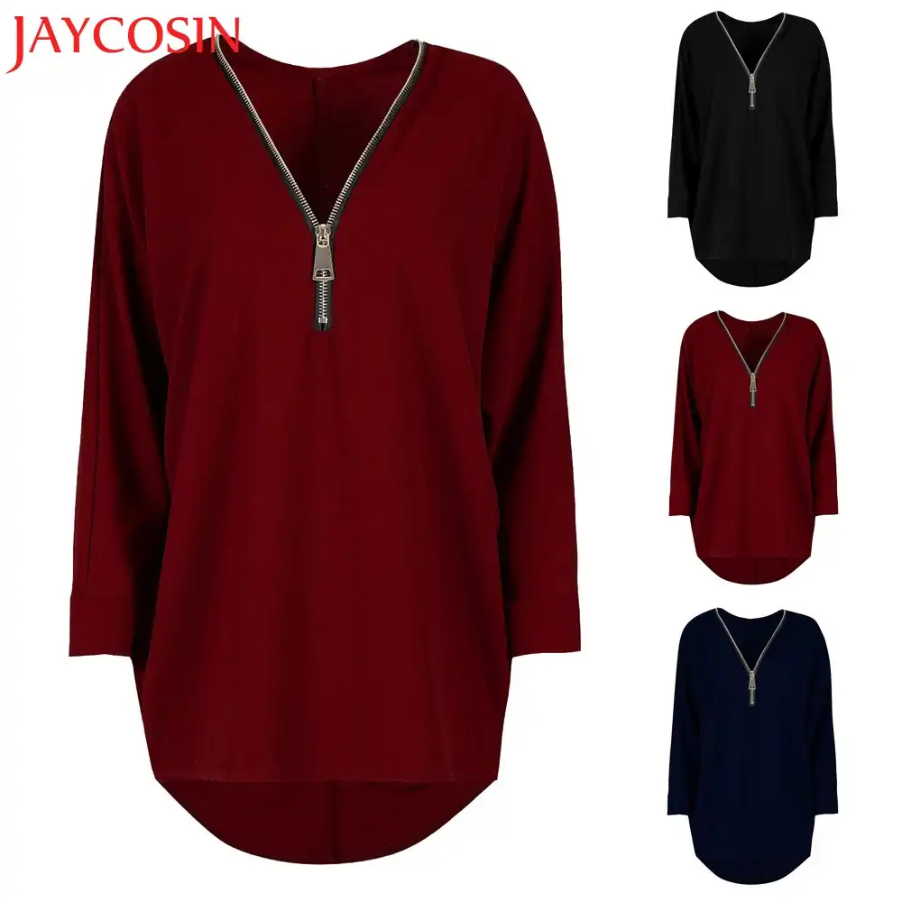 womens zip up jumper