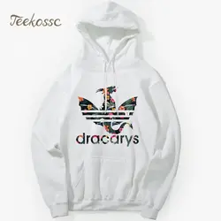 Dracarys Таргариен даенерис Игра престолов толстовки для мужчин свитер Дракон зима осень унисекс взрослых бренд с капюшоном уличная