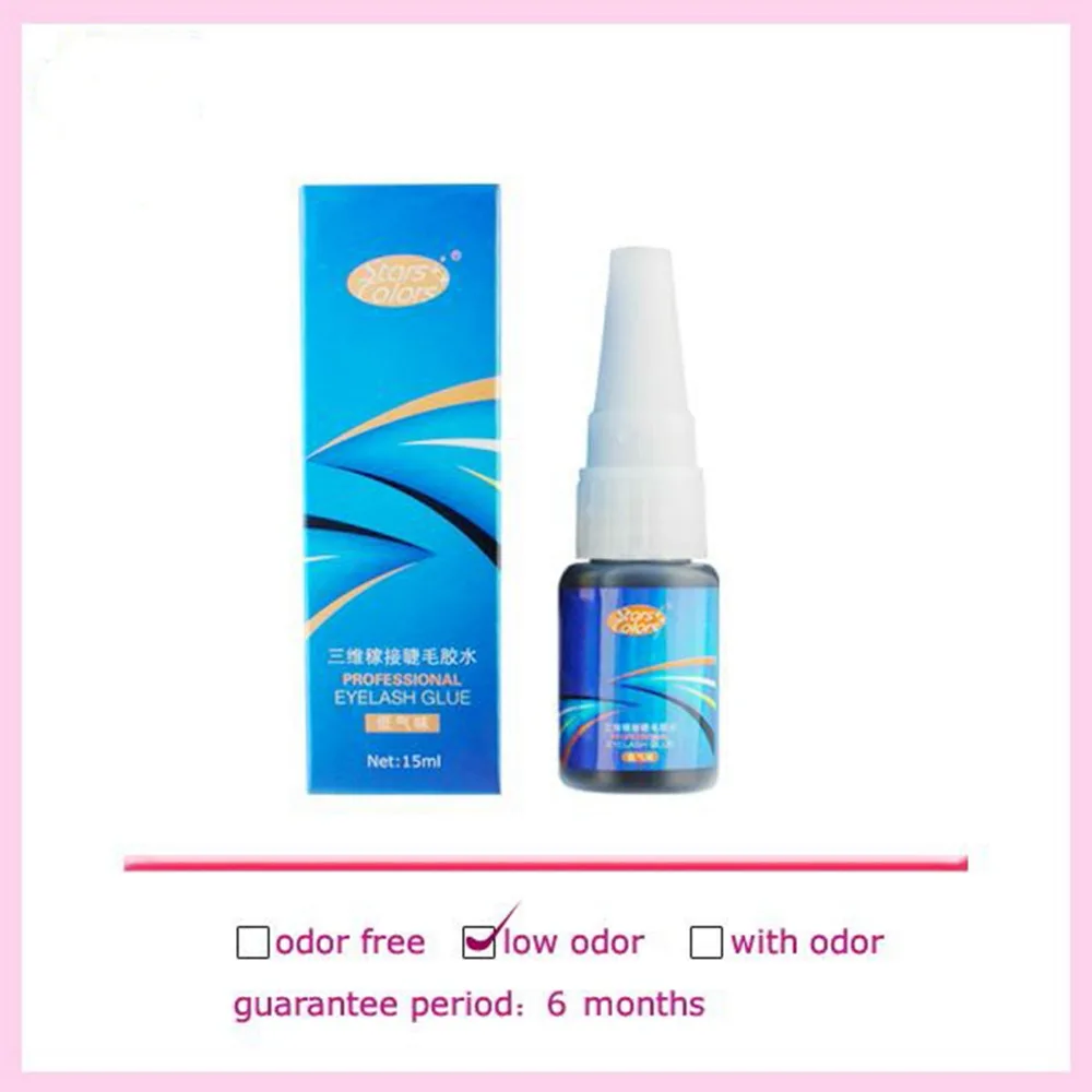 Black Eyelash Glue Fast Dry No toxic Low Odor No Stimulation Individual