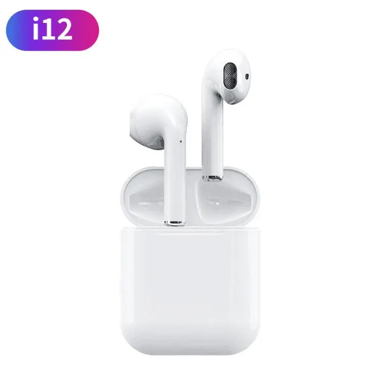 

i12 tws Bluetooth Earphone Wireless earphones Touch control Earbuds 3D Surround Sound & Charging case CJXFBXEJ00240