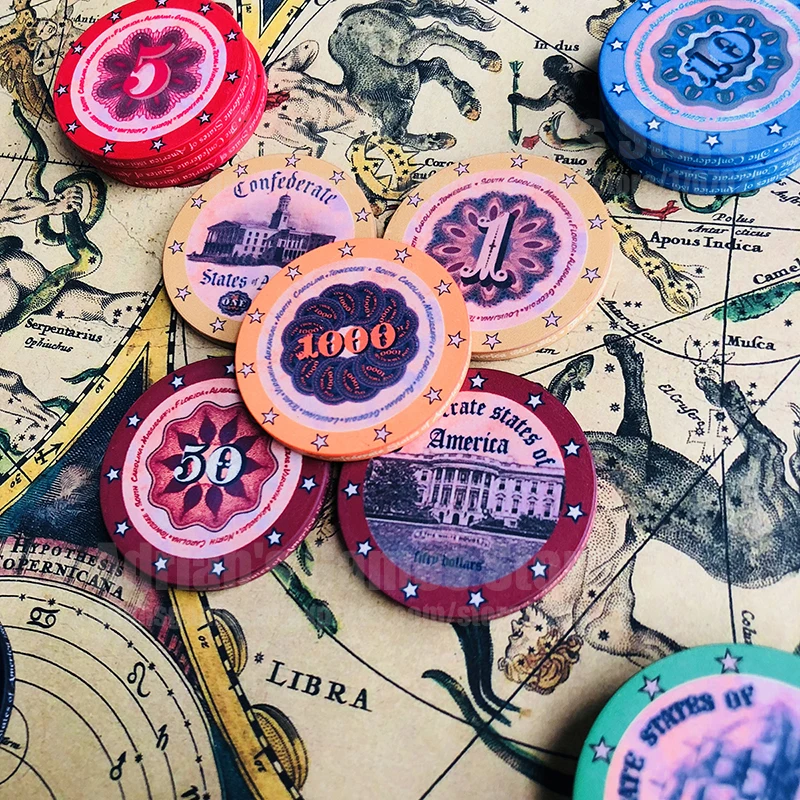 Buy Retro American History Ceramic Poker Chips