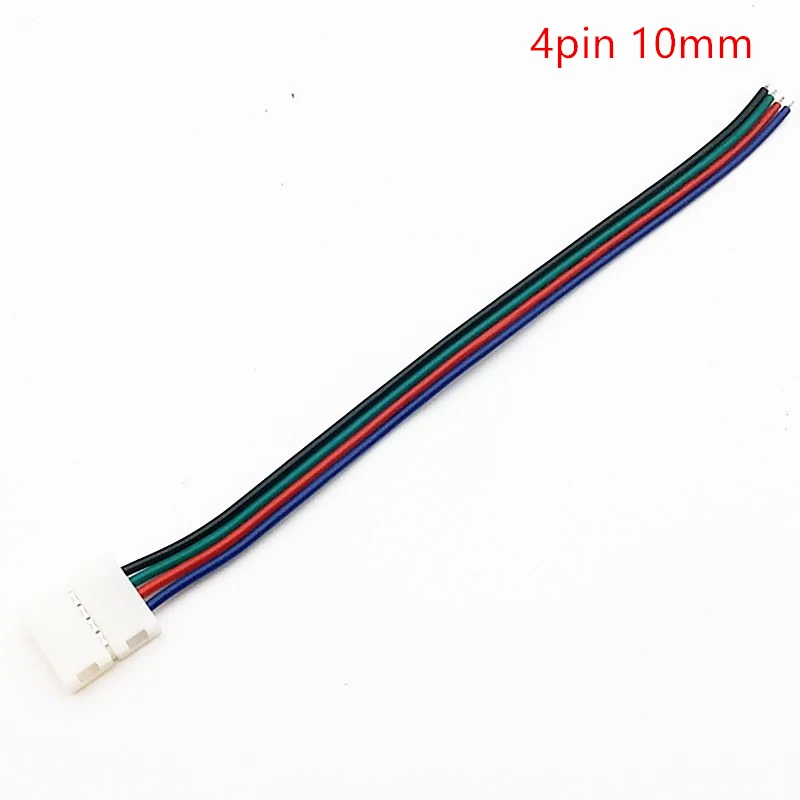 Оптовая продажа 5050RGB светодиодные ленты Разъем 4P PCB широкий 10 мм Solderless разъем для