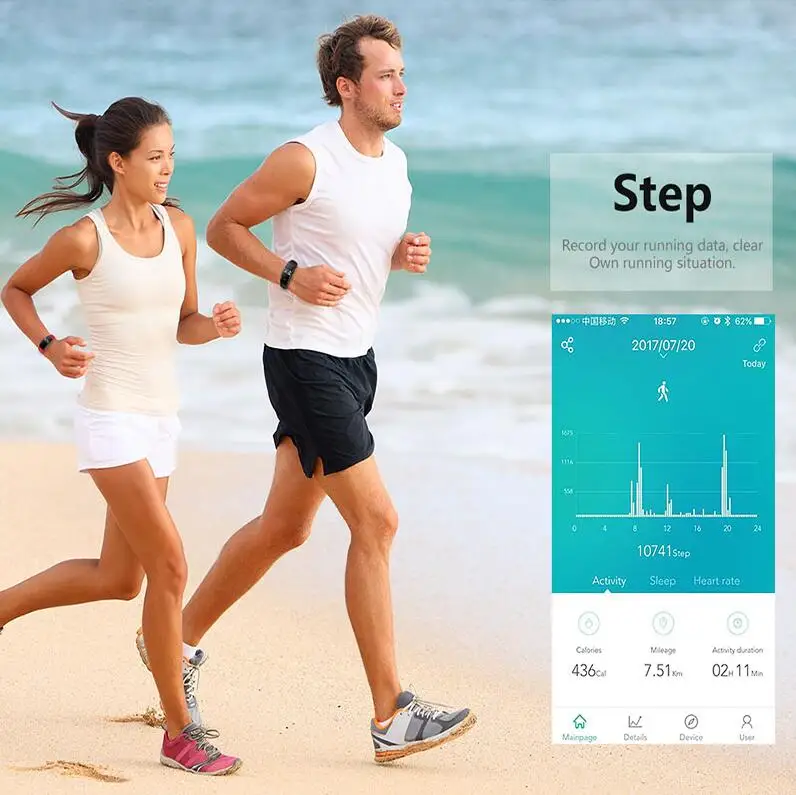 Smart Wristband Heart Rate Monitor IP67 Sport Fitness Bracelet Tracker Smart Bluetooth band For Android IOS PK miband 2 ID107 Smart Wristband Heart Rate Monitor IP67 Sport Fitness Bracelet Tracker Smart Bluetooth band For Android IOS PK miband 2 ID107