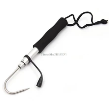 Платная 70 см прочный телескопический выдвижной рыболовный крючок для ловли копья Прямая поставка