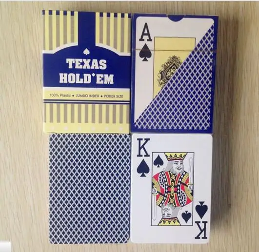 Классический Набор карточек поркер Техасские карты для покера пластиковые игральные карты водонепроницаемые pokerstars zakka настольные игры 63*88 мм
