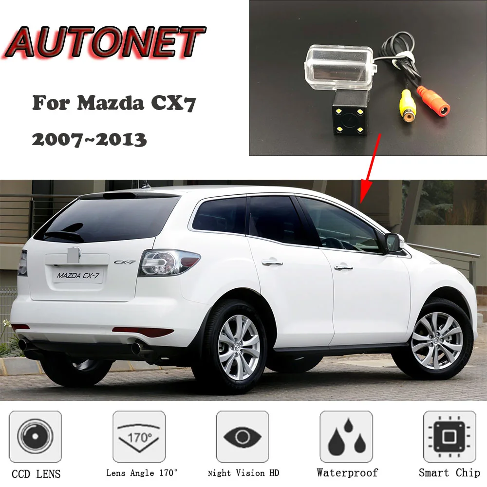 AUTONET HD Night Vision Backup Rear View camera For Mazda CX-7 CX7 2007~2013 CCD/ license plate Camera