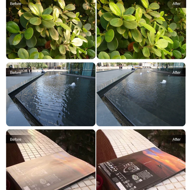 Tanie Okrągłe filtr polaryzacyjny CPL filtr obiektywu zestaw 55 58 62 67 72 77 82mm szkło optyczne AGC dla Nikon Sony aparat Canon akcesoria