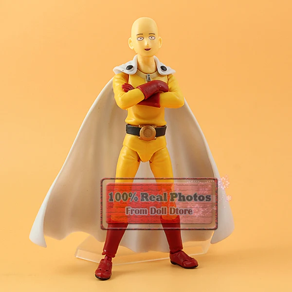 

14cm Japanese classic Anime Saitama One Punch Man Figma 310 PVC Action Figure Collectible Model Boy Girl best kids toys